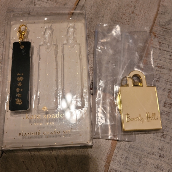 New Kate Spade/Beverly Hills Charm & Keychain Bundle - Picture 6 of 6